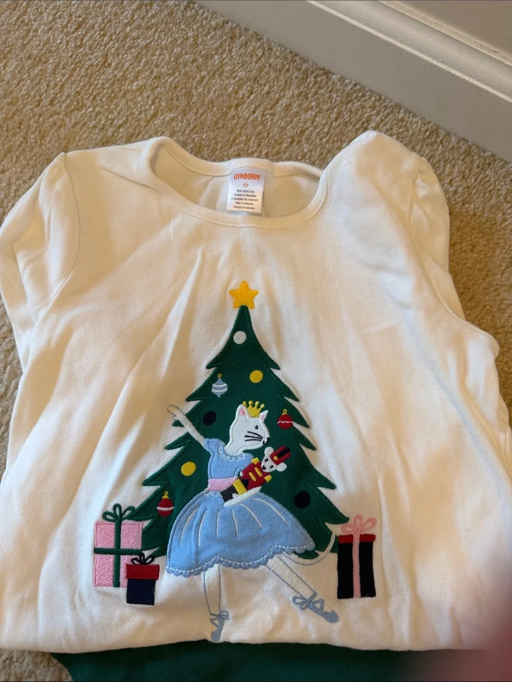 Gymboree festive green